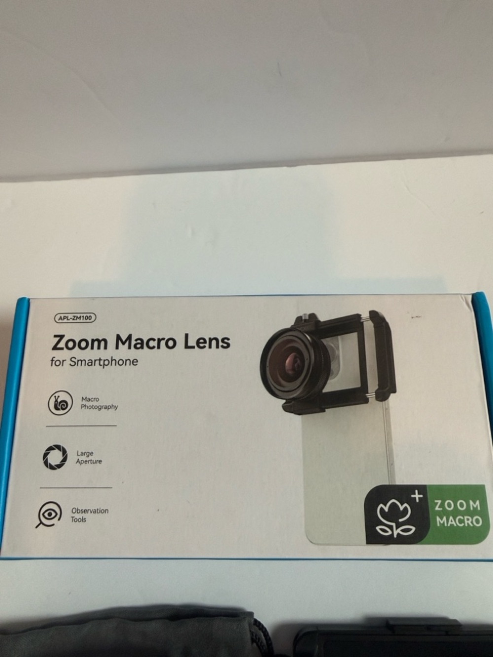 Zoom Macro Lens for Smartphone - Black